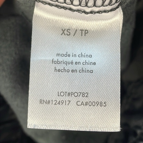 New WeWoreWhat Vegan Leather Jogger Pants Pull On Black Sz XS - Picture 12 of 13